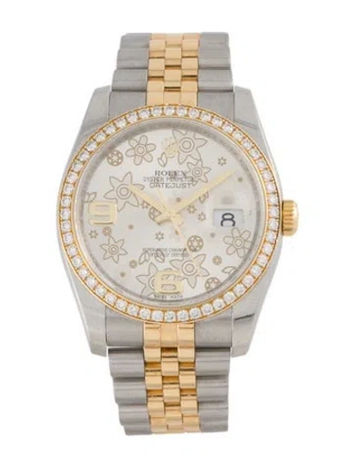 Pre-owned Rolex Datejust Watch, 36mm In Multi
