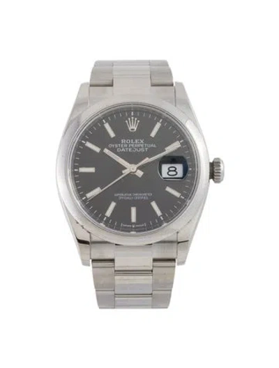 Pre-owned Rolex Datejust Watch, 36mm In Multi
