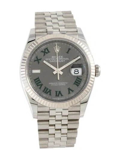 Pre-owned Rolex Datejust Watch, 36mm In Multi