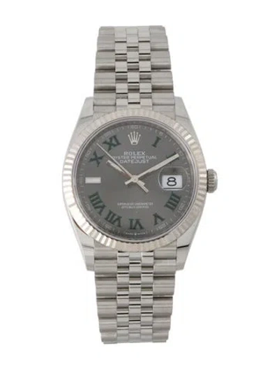 Pre-owned Rolex Datejust Watch, 36mm In Multi