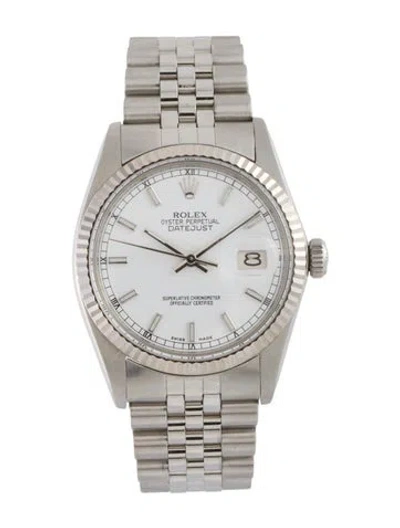 Pre-owned Rolex Datejust Watch, 36mm In Multi