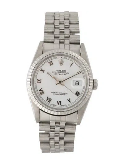 Pre-owned Rolex Datejust Watch, 36mm In Multi