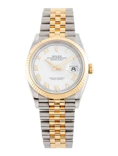 Pre-owned Rolex Datejust Watch, 36mm In Multi
