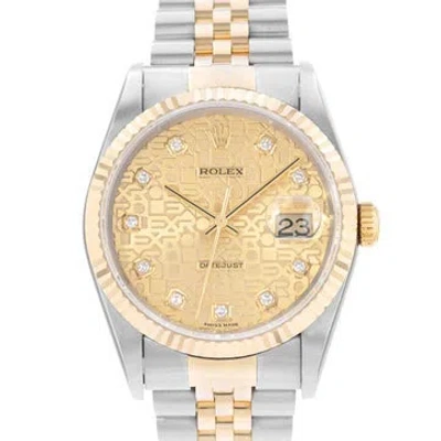 Pre-owned Rolex Datejust Watch, 36mm In Multicolor