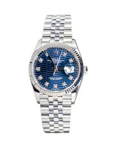 Pre-owned Rolex Datejust Watch, 36mm In Multicolor