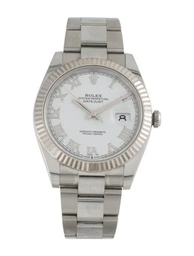 Pre-owned Rolex Datejust Watch, 40mm In Multi
