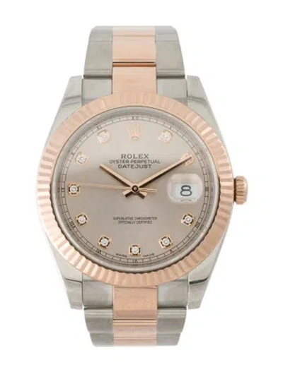Pre-owned Rolex Datejust Watch, 41mm In Multi