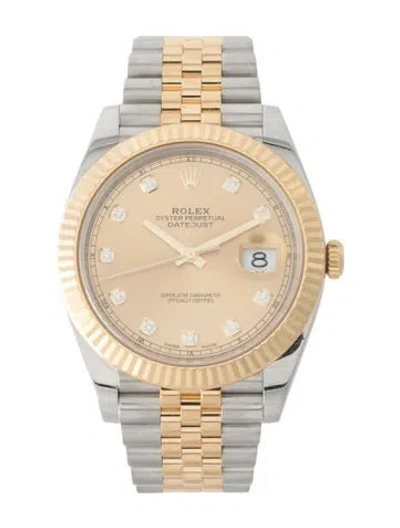 Pre-owned Rolex Datejust Watch, 41mm In Multi