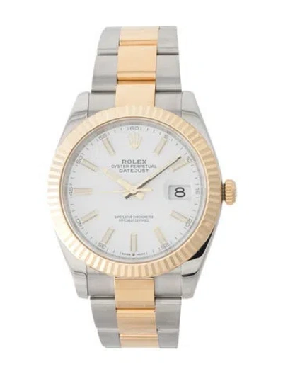 Pre-owned Rolex Datejust Watch, 41mm In Multi