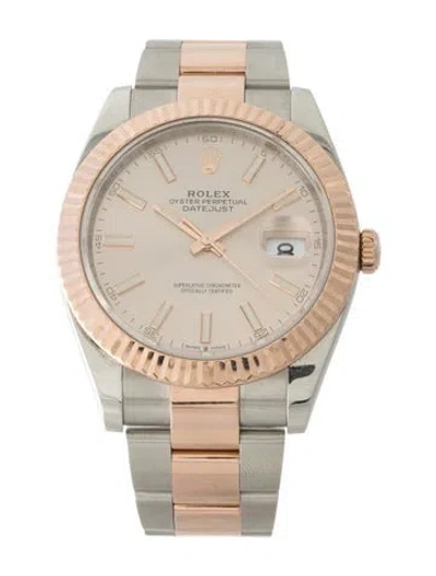 Pre-owned Rolex Datejust Watch, 41mm In Multi