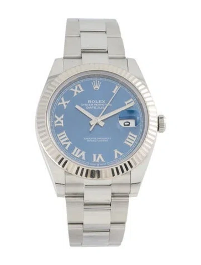 Pre-owned Rolex Datejust Watch, 41mm In Multi