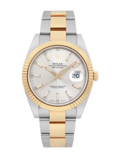 Pre-owned Rolex Datejust Watch, 41mm In Multi