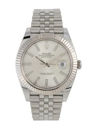 Pre-owned Rolex Datejust Watch, 41mm In Multi