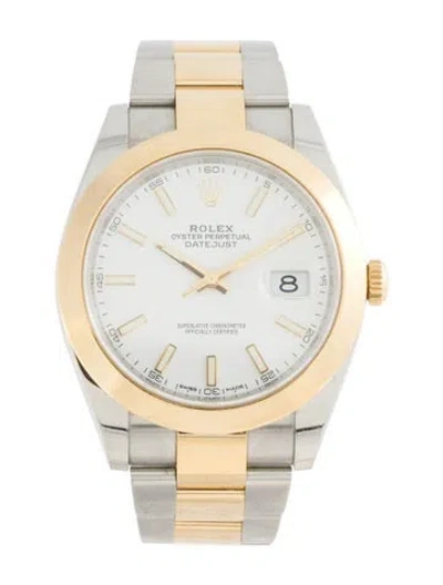 Pre-owned Rolex Datejust Watch, 41mm In Multi