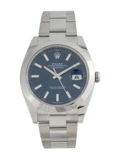 Pre-owned Rolex Datejust Watch, 41mm In Multi