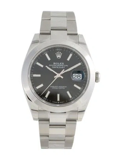 Pre-owned Rolex Datejust Watch, 41mm In Multi