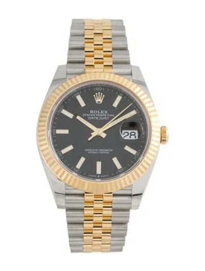 Pre-owned Rolex Datejust Watch, 41mm In Multi