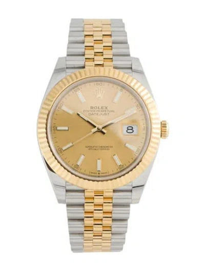 Pre-owned Rolex Datejust Watch, 41mm In Multi