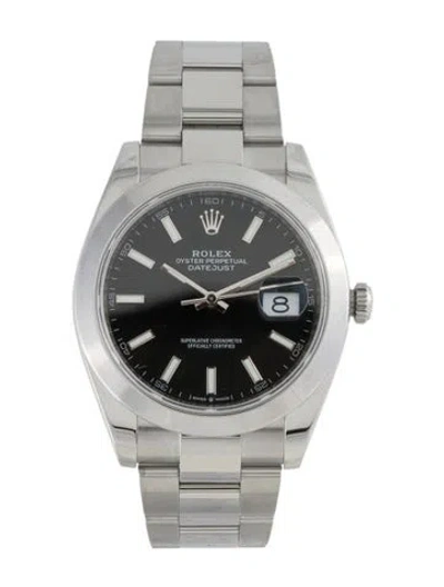 Pre-owned Rolex Datejust Watch, 41mm In Multi