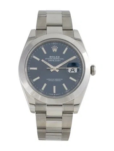 Pre-owned Rolex Datejust Watch, 41mm In Multi