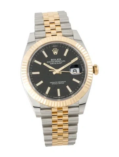 Pre-owned Rolex Datejust Watch, 41mm In Multi