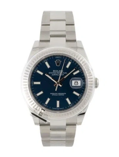 Pre-owned Rolex Datejust Watch, 41mm In Multi