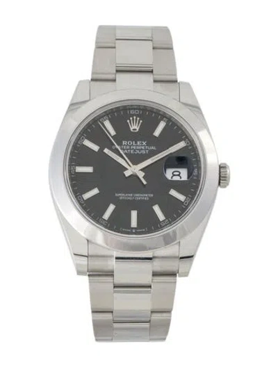 Pre-owned Rolex Datejust Watch, 41mm In Multi