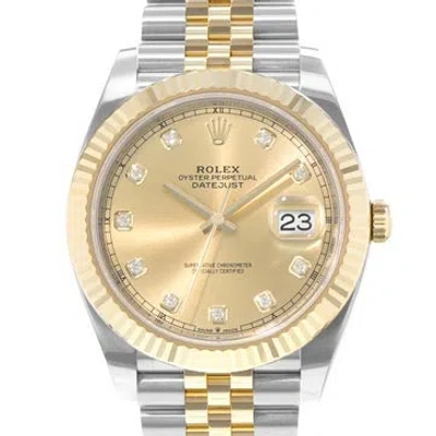 Pre-owned Rolex Datejust Watch, 41mm In Multicolor