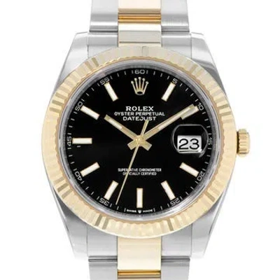 Pre-owned Rolex Datejust Watch, 41mm In Multicolor