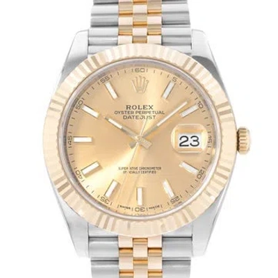 Pre-owned Rolex Datejust Watch, 41mm In Multicolor