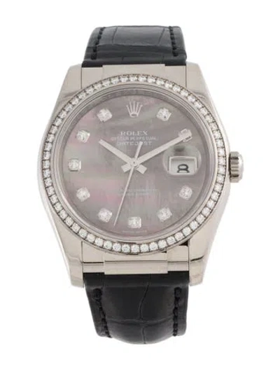 Pre-owned Rolex Datejust Watch In Multi