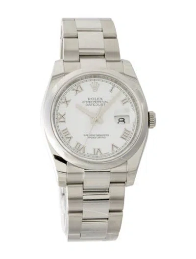 Pre-owned Rolex Datejust Watch In Multi