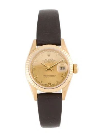 Pre-owned Rolex Datejust Watch In Multi