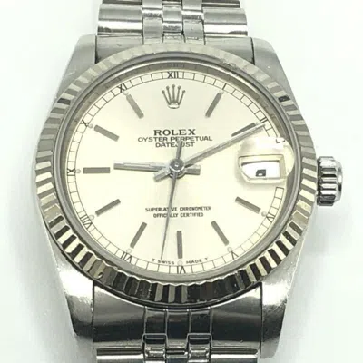 Pre-owned Rolex Datejust Wristwatch () In Silver