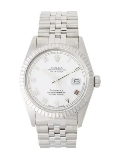 Pre-owned Rolex Datejust X Tiffany & Co. Watch, 36mm In Multi