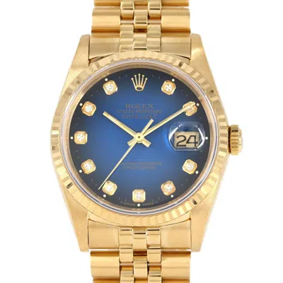 Pre-owned Rolex Datejust Yellow Gold Wristwatch () In Multi