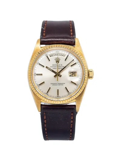 Pre-owned Rolex Day-date 36mm Watch In White