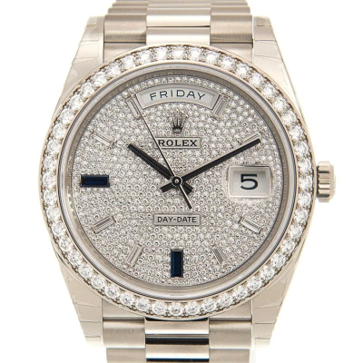 Rolex Day-date 40 Automatic Diamond Men's Watch 228349rbr-0036 In Gold