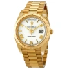 ROLEX ROLEX DAY-DATE 40 AUTOMATIC WHITE DIAL MEN'S 18KT YELLOW GOLD PRESIDENT WATCH 228238WRP