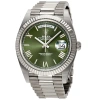 ROLEX PRE-OWNED ROLEX DAY-DATE 40 OLIVE GREEN DIAL MEN'S WATCH 228239GNSRP