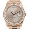 ROLEX ROLEX DAY-DATE AUTOMATIC CHRONOMETER DIAMOND PINK DIAL WATCH 228345RBR-0007
