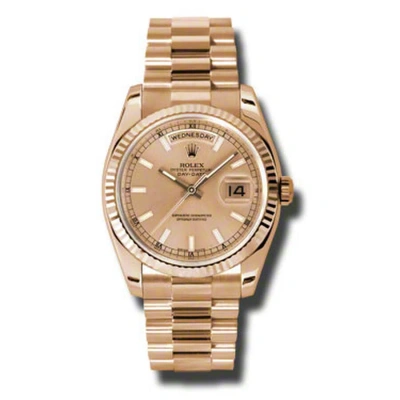 Rolex Day-date Champagne Dial 18k Everose Gold President Automatic Men's Watch 118235csp