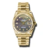ROLEX ROLEX DAY-DATE DARK MOTHER OF PEARL DIAL 18K YELLOW GOLD PRESIDENT AUTOMATIC MEN'S WATCH 118238BKMDP