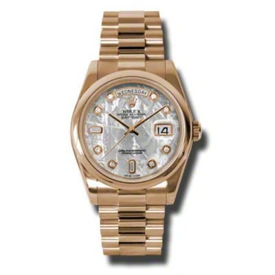 Rolex Day-date Meteorite Dial 18k Everose Gold President Automatic Men's Watch 118205mtdp