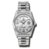 ROLEX ROLEX DAY-DATE MOTHER OF PEARL DIAL PLATINUM PRESIDENT AUTOMATIC MEN'S WATCH 118296MDP