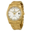 ROLEX ROLEX DAY-DATE WHITE DIAL 18K YELLOW GOLD PRESIDENT AUTOMATIC MEN'S WATCH 118238WSP