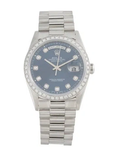 Pre-owned Rolex Day-date Watch, 36mm In Multi