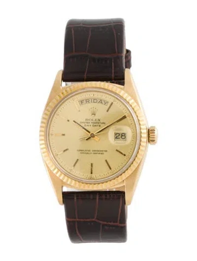Pre-owned Rolex Day-date Watch, 36mm In Multi