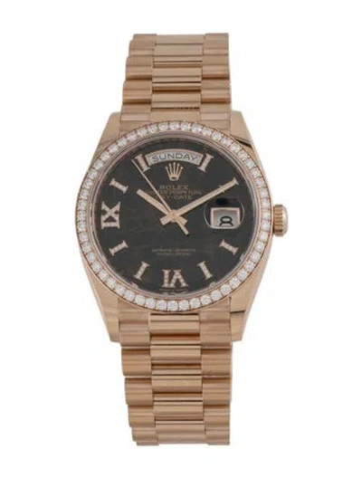 Pre-owned Rolex Day-date Watch, 36mm In Multi