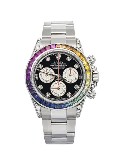 Pre-owned Rolex Daytona 40mm Watch In Black